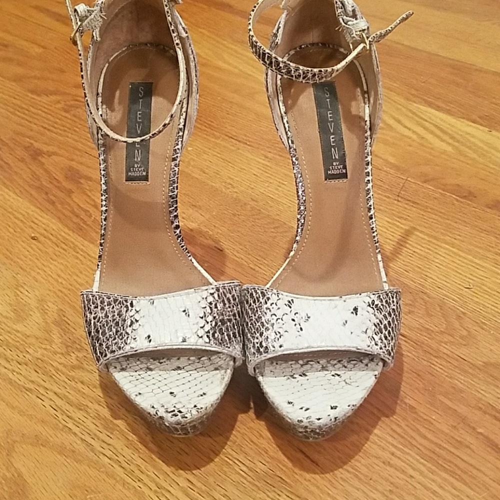 Snakeskin stilletos